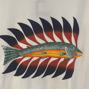 Nwt. Luminous Char Graphic T-Shirt. Canada made